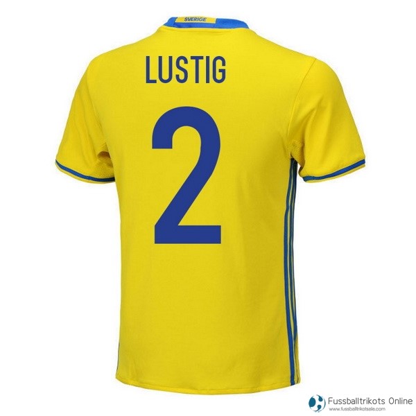 Sweden Trikot Heim Lustig 2018 Gelb Fussballtrikots Günstig